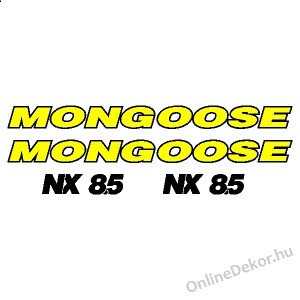 Kerékpár matrica, Kerékpár dekoráció, Bicikli matrica, Bicikli dekoráció - Mongoose - Mongoose NX 8.5