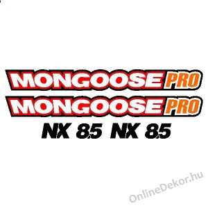 Kerékpár matrica, Kerékpár dekoráció, Bicikli matrica, Bicikli dekoráció - Mongoose - Mongoose Pro NX 8.5