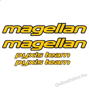 Kerékpár matrica, Kerékpár dekoráció, Bicikli matrica, Bicikli dekoráció - Magellan - Pyxis Team