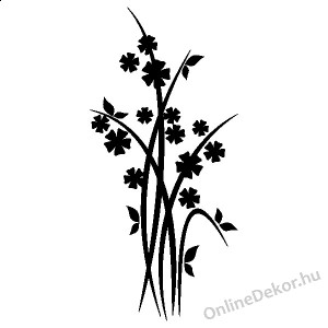 Faldekoráció, Falimatrica, Faltetoválás - Növény - Virág 1553