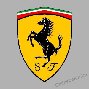 Wall sticker, Wall tattoo, Wall decoration, Wall decal - Brand name - Ferrari 1633