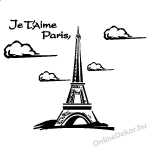 Faldekoráció, Falimatrica, Faltetoválás - Tájak, Városok - Eiffel-torony, Paris 2023