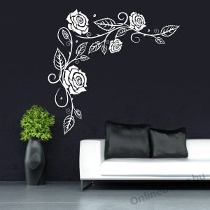 Wall sticker, Wall tattoo, Wall decoration, Wall decal - Flower II. - Rose 2132
