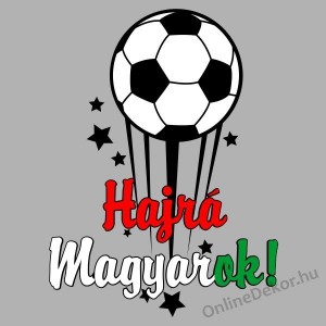 Wall sticker, Wall tattoo, Wall decoration, Wall decal - Football Team Logo - Hajrá Magyarok! 2197