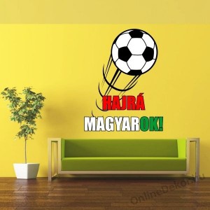 Faldekoráció, Falimatrica, Faltetoválás - Futball csapatok - Hajrá Magyarok! 2198