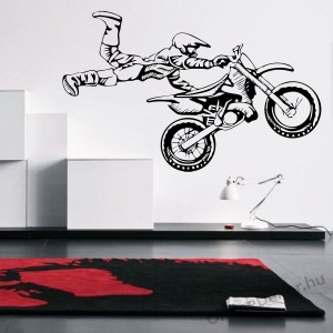 Wall sticker, Wall tattoo, Wall decoration, Wall decal - Motorcycle - Motorcycle 2248