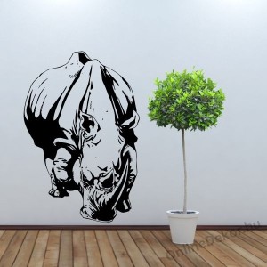 Wall sticker, Wall tattoo, Wall decoration, Wall decal - Animal - Rhinoceros 2269