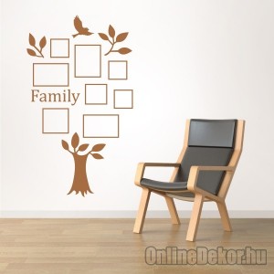 Wall sticker, Wall tattoo, Wall decoration, Wall decal - Family tree, Photo position - Family tree with frame (2) 2416