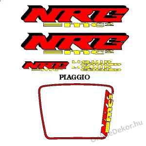 Motormatrica, Motor dekorációk - 02.Robogó matricák - Piaggio - NRG mc2 Liquid Cooled
