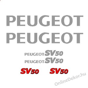 Motormatrica, Motor dekorációk - 02.Robogó matricák - Peugeot - SV 50
