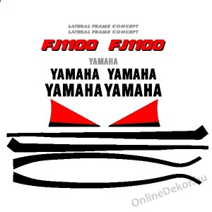 Motormatrica, Motor dekorációk - 01.Motormatricák - Yamaha - FJ 1100