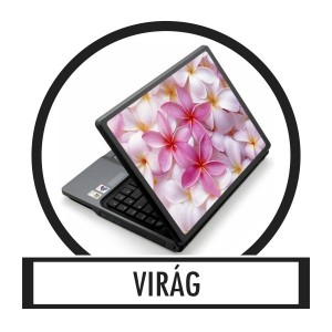 Laptop sticker, Notebook sticker - Flower