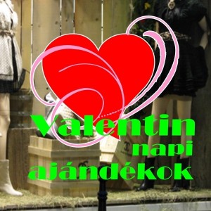 Kirakatdekoráció, Kirakat matrica - Valentin nap - Valentin nap 1080