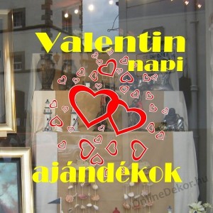 Kirakatdekor&aacute;ci&oacute;, Kirakat matrica - Valentin nap - Valentin nap 1092