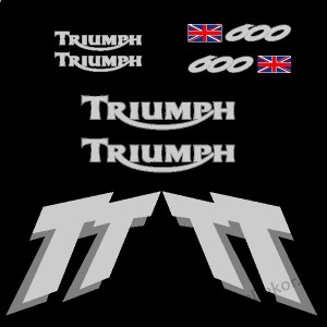 Motormatrica, Motor dekorációk - 01.Motormatricák - Triumph - Triumph TT600
