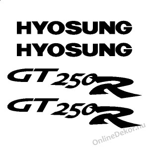 Motormatrica, Motor dekorációk - 01.Motormatricák - Hyosung - GT 250 R