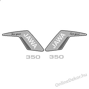 Motormatrica, Motor dekorációk - 01.Motormatricák - Jawa - 350 Twin Sport