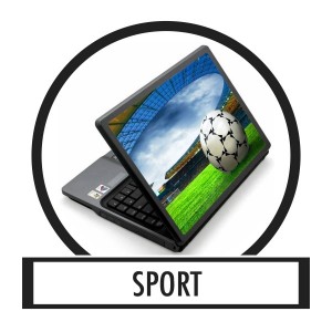 Laptop sticker, Notebook sticker - Sport