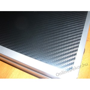 Laptop matrica, Laptop dekoráció - Karbon (Carbon) laptop matricák - Fekete Karbon 1308