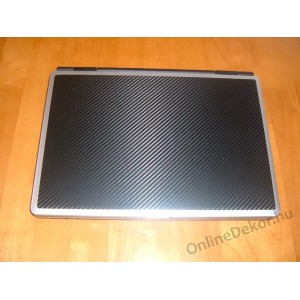 Laptop matrica, Laptop dekoráció - Karbon (Carbon) laptop matricák - Fekete Karbon 1308