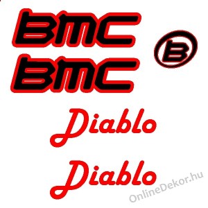 Kerékpár matrica, Kerékpár dekoráció, Bicikli matrica, Bicikli dekoráció - BMC - BMC Diablo