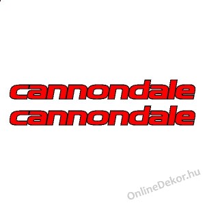 Kerékpár matrica, Kerékpár dekoráció, Bicikli matrica, Bicikli dekoráció - Cannondale - Cannondale Felirat