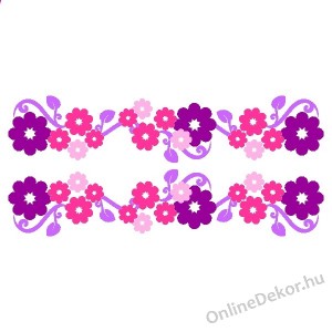 Bicycle sticker, Bicycle decal - _Flowers - Flowers decoration