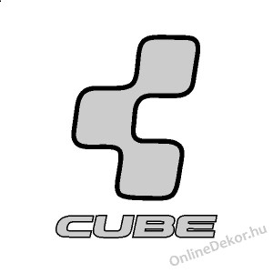 Kerékpár matrica, Kerékpár dekoráció, Bicikli matrica, Bicikli dekoráció - Cube - Cube logó