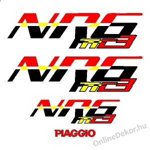 Motormatrica, Motor dekorációk - 02.Robogó matricák - Piaggio - NRG mc3