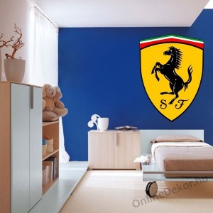 Wall sticker, Wall tattoo, Wall decoration, Wall decal - Brand name - Ferrari 1633