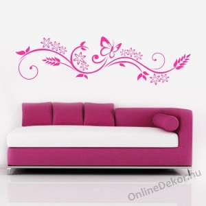 Wall sticker, Wall tattoo, Wall decoration, Wall decal - Tendril - Butterfly and tendril 1681