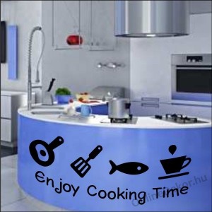 Faldekoráció, Falimatrica, Faltetoválás - Konyha - Enjoy Cooking Time 1750