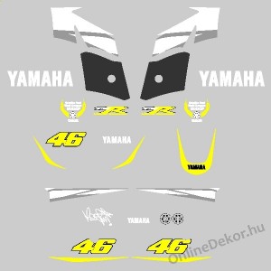Motor sticker, Motor decal - 01.Motor sticker - Yamaha - TZR 50 Valentino Rossi 46