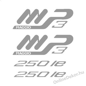 Motormatrica, Motor dekorációk - 02.Robogó matricák - Piaggio - mp3