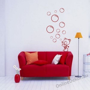 Wall sticker, Wall tattoo, Wall decoration, Wall decal - Children's room - 02.Wall tattoo - Bear 1963