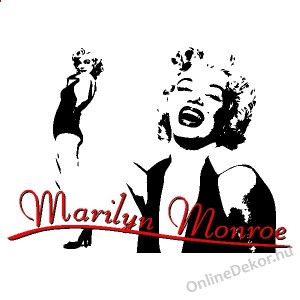 Faldekoráció, Falimatrica, Faltetoválás - Híres emberek, Női alakok, Arcok - Marilyn Monroe 2025