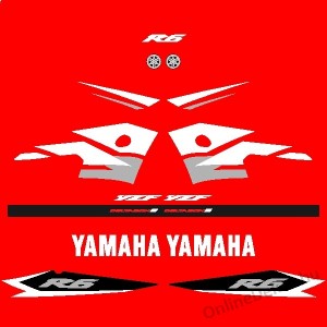 Motormatrica, Motor dekorációk - 01.Motormatricák - Yamaha - YZF-R6