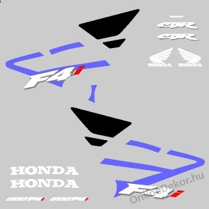 Motor sticker, Motor decal - 01.Motor sticker - Honda - CBR 600 F4i (Blue-Black)