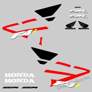 Motormatrica, Motor dekorációk - 01.Motormatricák - Honda - CBR 600 F4i (Piros-Fekete)