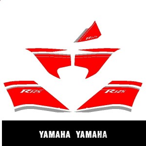 Motor sticker, Motor decal - 01.Motor sticker - Yamaha - YZF R125