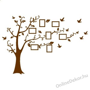 Wall sticker, Wall tattoo, Wall decoration, Wall decal - Family tree, Photo position - Family tree 2100