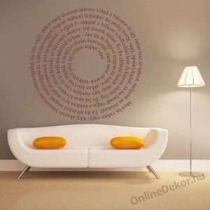 Wall sticker, Wall tattoo, Wall decoration, Wall decal - Name, Texts - Quote circle 2124