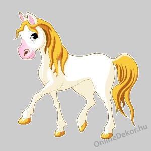 Wall sticker, Wall tattoo, Wall decoration, Wall decal - Children's room - 04.Printed wall sticker (No colour) - Horse 2142