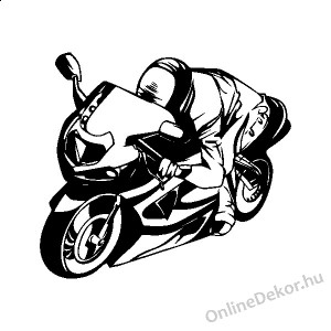 Wall sticker, Wall tattoo, Wall decoration, Wall decal - Motorcycle - Motorcycle 2252