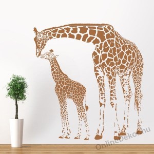 Wall sticker, Wall tattoo, Wall decoration, Wall decal - Animal - Giraffe 2270