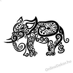 Wall sticker, Wall tattoo, Wall decoration, Wall decal - Animal - Elephant 2277