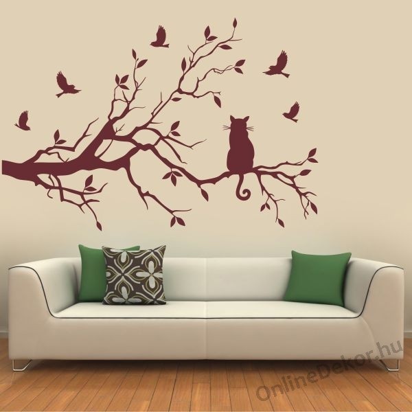 Studio Quee Large Tree Wall Decals Wall Tattoo Large Nursery Tree Decals  Wall Mural Removable Vinyl Wall Sticker (Leaning Left, All in Black) :  Amazon.co.uk: DIY & Tools