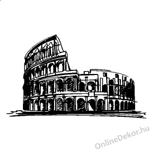 Faldekoráció, Falimatrica, Faltetoválás - Tájak, Városok - Colosseum 2346