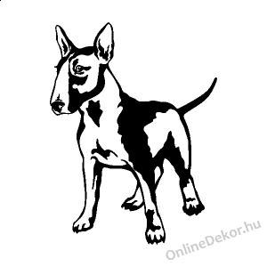Faldekoráció, Falimatrica, Faltetoválás - Kutyák - Bull terrier 2390