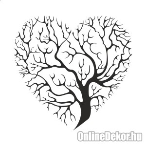 Wall sticker, Wall tattoo, Wall decoration, Wall decal - Tree - Heart tree 2419